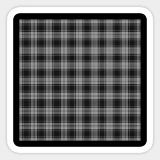 Grey Douglas Plaid Tartan Scottish Sticker